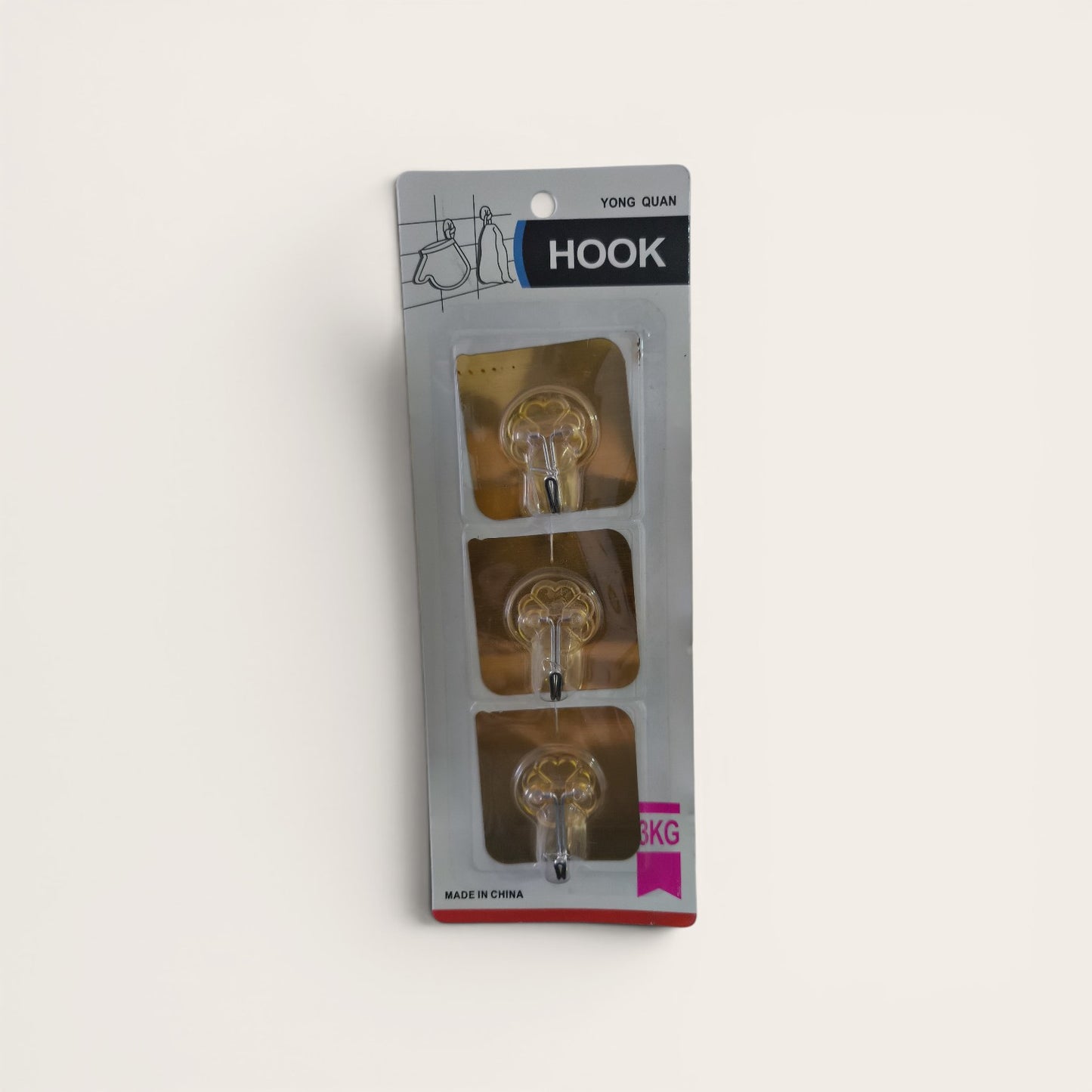 Set de Ganchos Adhesivos Transparentes Surtidos – Ideal para Organizar Cocina, Baño y Hogar