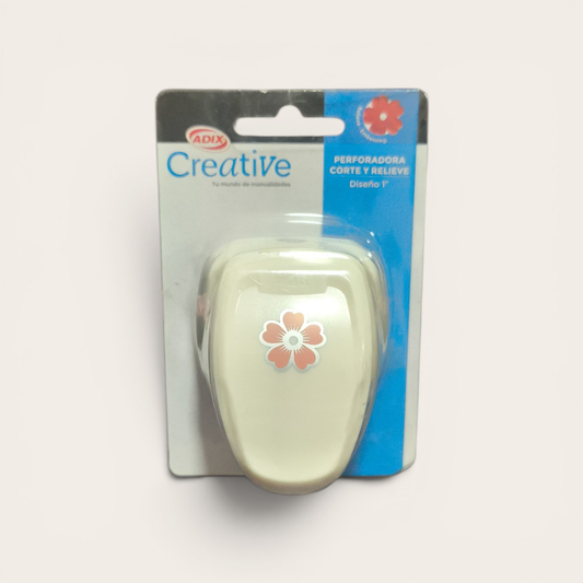 ADIX Perforadora Corte y Relieve Floral para Scrapbook, Tarjetas y Manualidades | Diseño Decorativo 1”