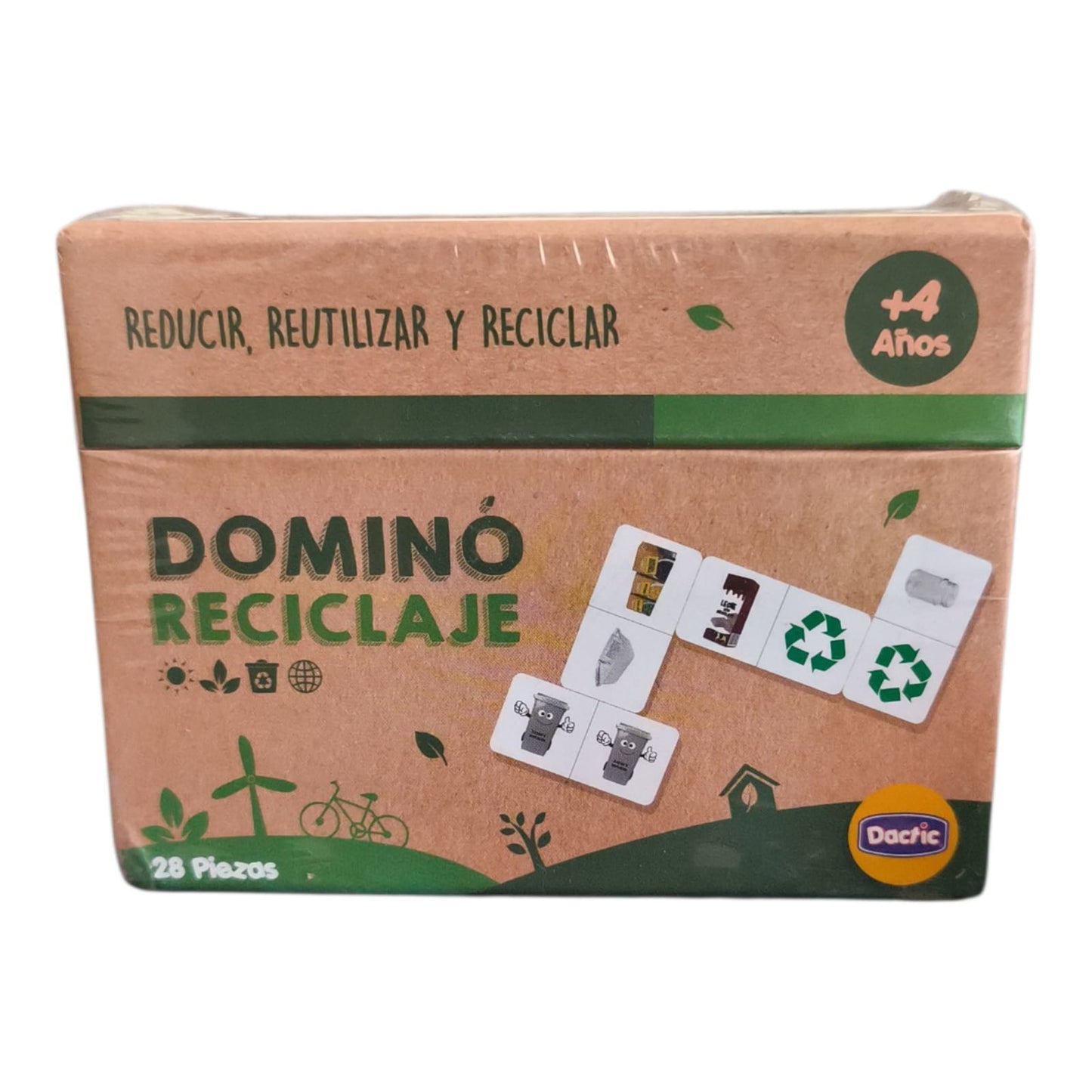 Dactic Dominó Reciclaje – Juego Educativo para Aprender a Reciclar y Cuidar el Medio Ambiente ♻️🌎