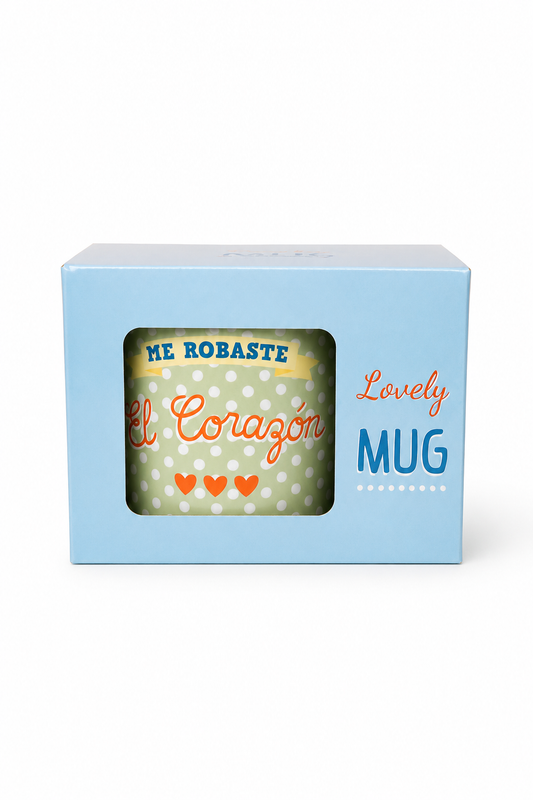 Happydays Tazón “Me Robaste el Corazón” – Regalo Ideal para San Valentín, Aniversarios y Momentos Especiales 💕