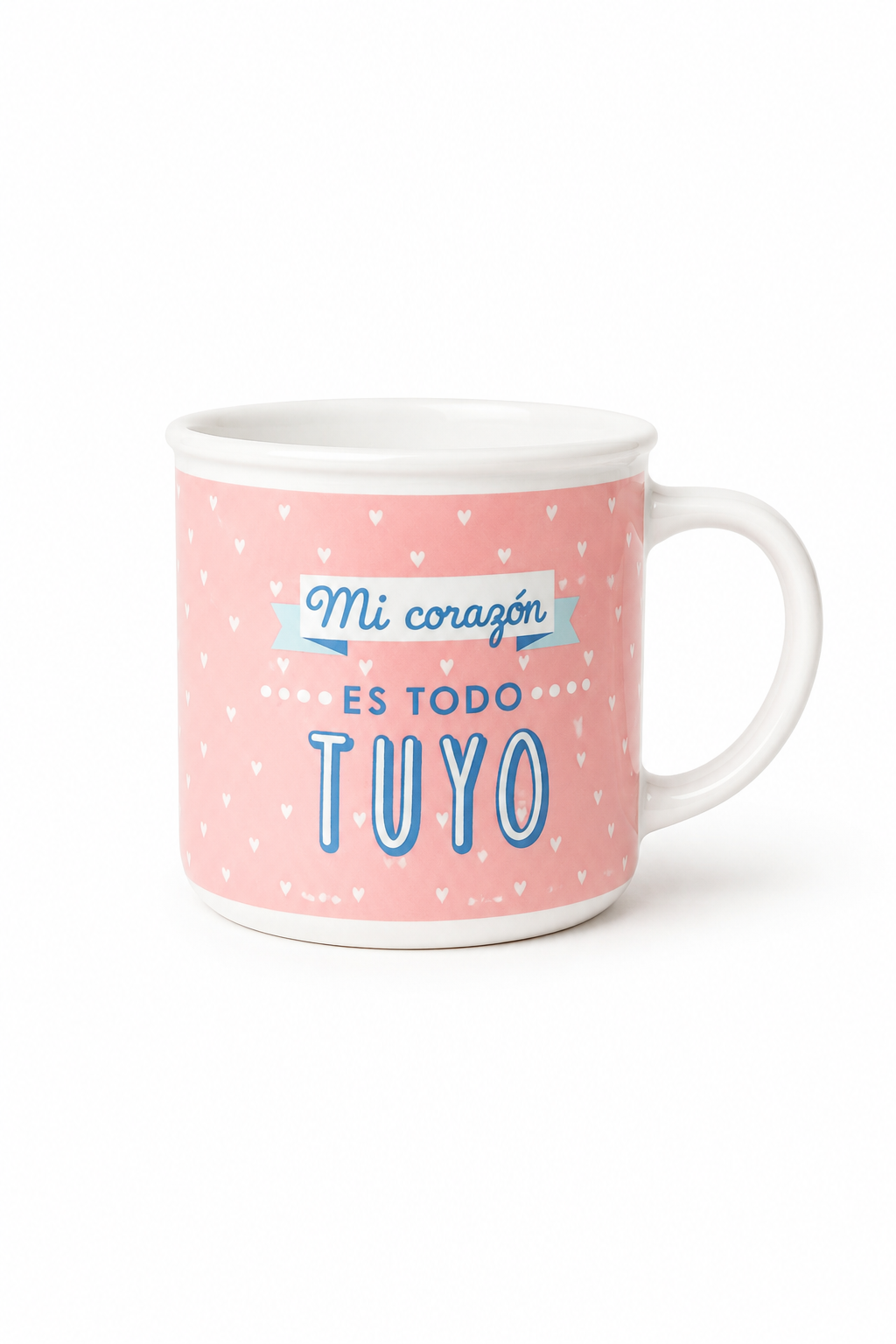 Happydays Tazón Romántico “Mi Corazón es Todo Tuyo” – Regalo Ideal para San Valentín, Aniversarios y Momentos Especiales
