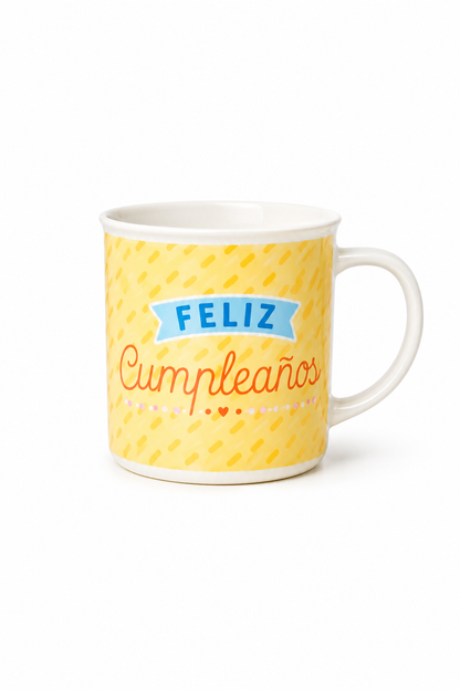 Happydays Tazón “Feliz Cumpleaños” – Regalo Ideal para Cumpleaños, Celebraciones y Sorpresas Especiales