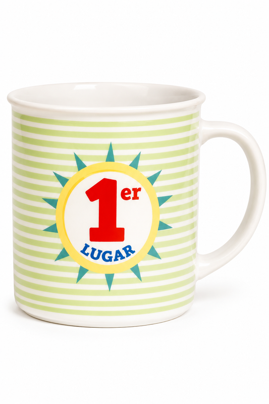 Tazón Happydays “1er Lugar” – Regalo Original para Premios, Reconocimientos y Personas Especiales