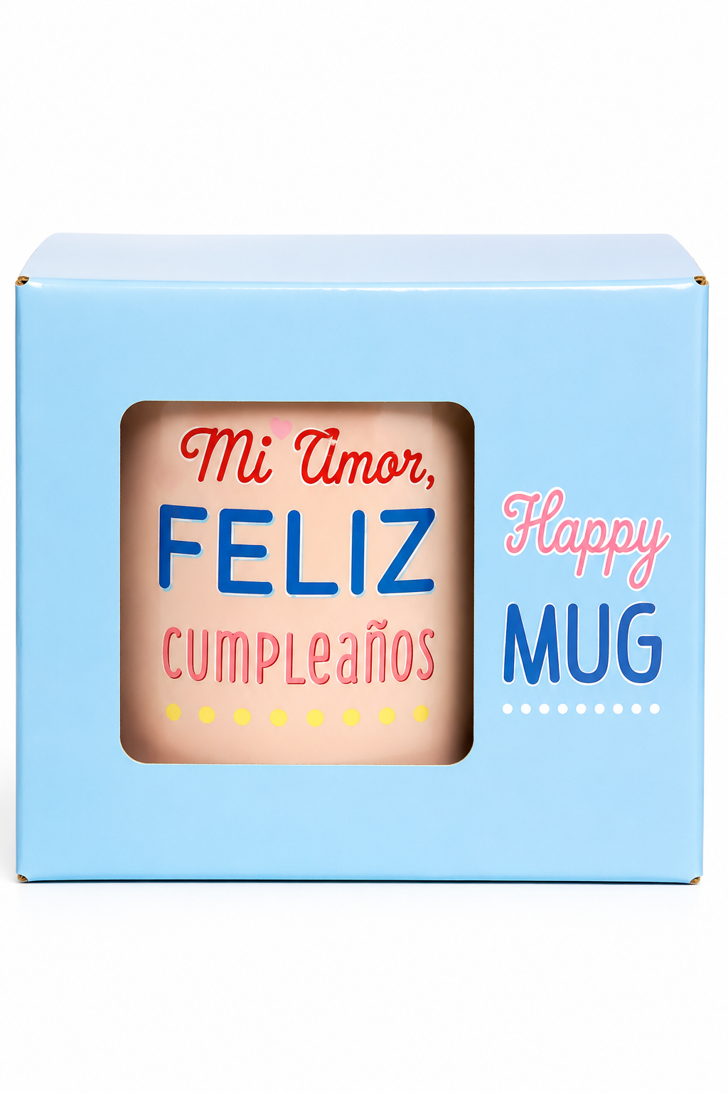 Tazón Happydays “Mi Amor, Feliz Cumpleaños” – Regalo Romántico Ideal para Sorprender en su Día Especial