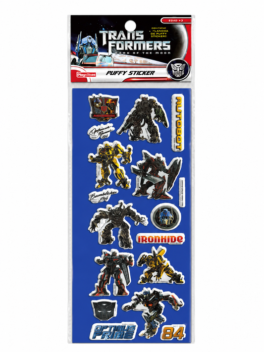 Stickers Puffy Transformers Diseños Surtidos – Personajes Variados de la Misma Colección