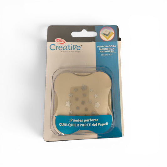 ADIX Perforadora Magnética de Estrellas 1.5” – Ideal para Scrapbook, Decoración y Manualidades Creativas