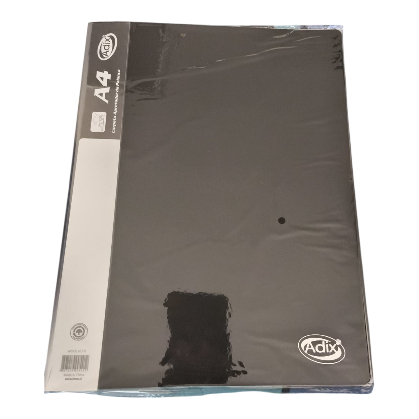 ADIX Carpeta A4 con Broche para Organizar Documentos, Tareas y Archivos de Oficina Color Negro