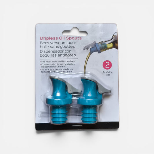 Dispensador Antigoteo para Aceite y Vinagre – Set de 2 Boquillas Prácticas para Cocina