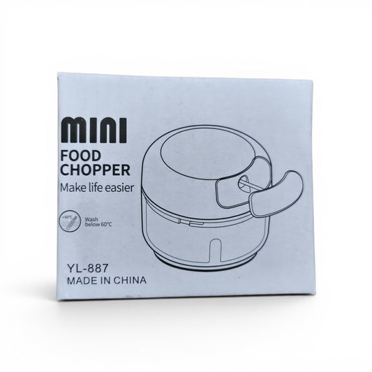 Mini Picadora Manual de Alimentos – Ideal para Verduras, Frutas y Cocina Rápida