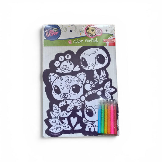 Set para Colorear Littlest Pet Shop – Libro Creativo con Marcadores para Niños 🎨🖍️