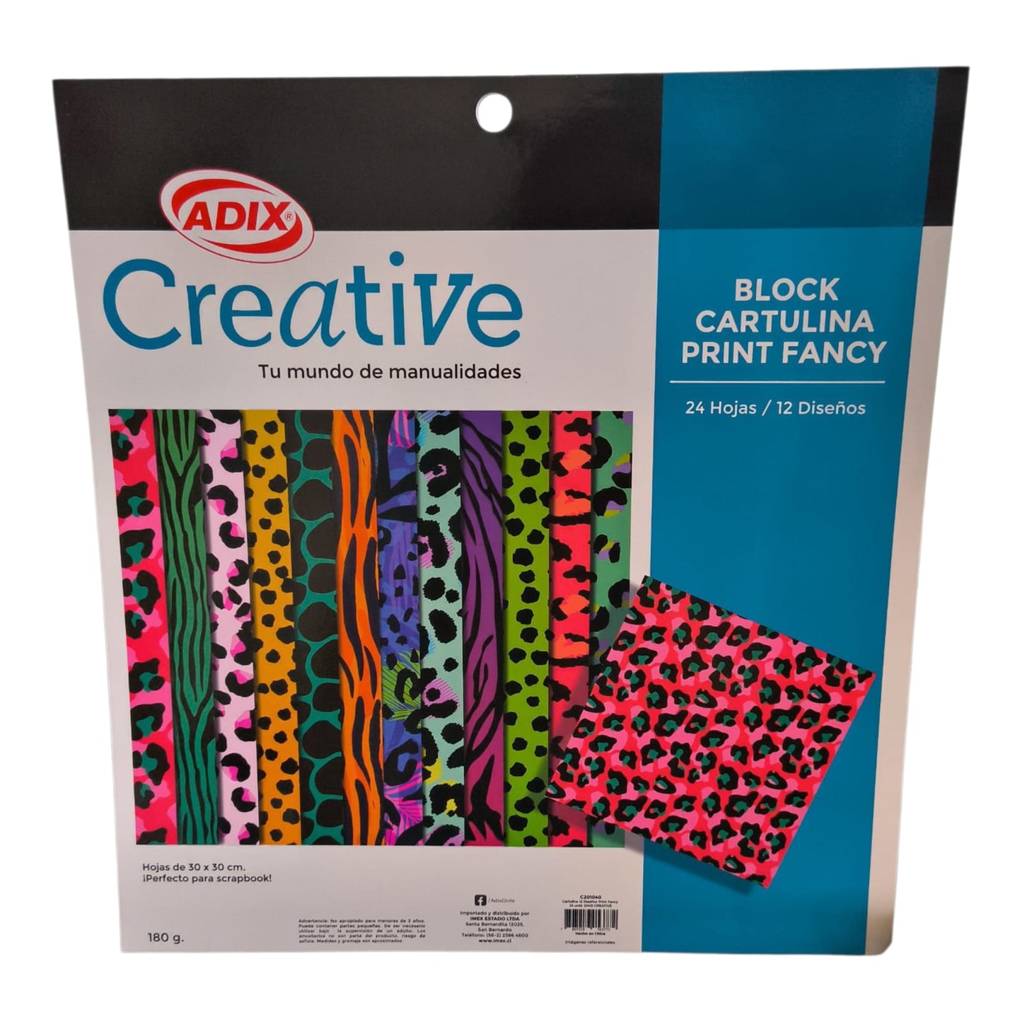 ADIX Creative Block Cartulina Print Fancy – Perfecto para Scrapbook, Decoración y Manualidades Creativas con Diseños Modernos ✂️🌈