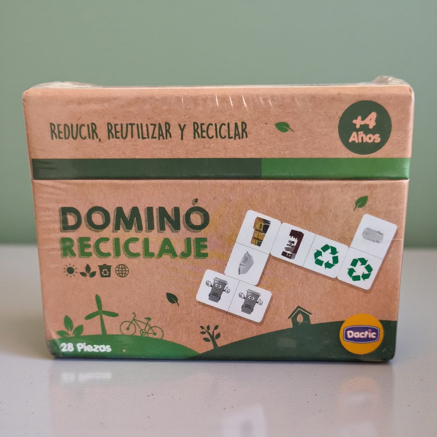 Dactic Dominó Reciclaje – Juego Educativo para Aprender a Reciclar y Cuidar el Medio Ambiente ♻️🌎